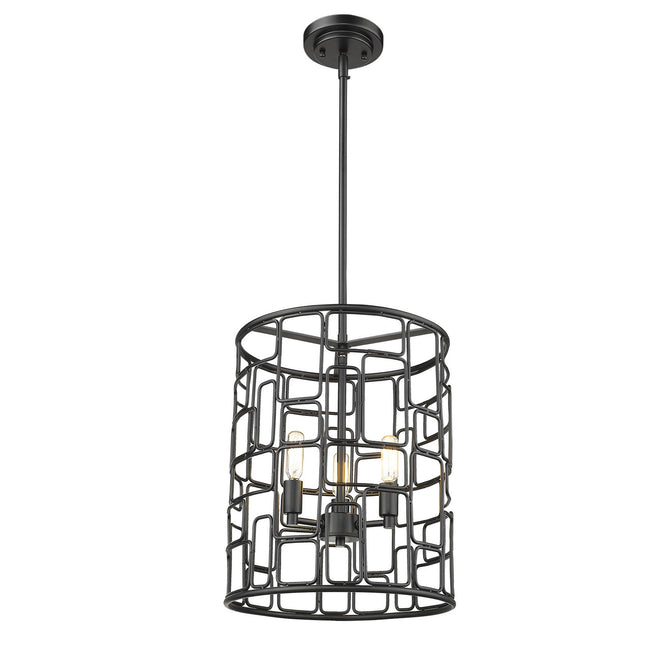 Amoret 3-Light Matte Black Convertible Pendant Home Decor > Lighting > Ceiling Lights > Pendant Lights TriadCommerceInc