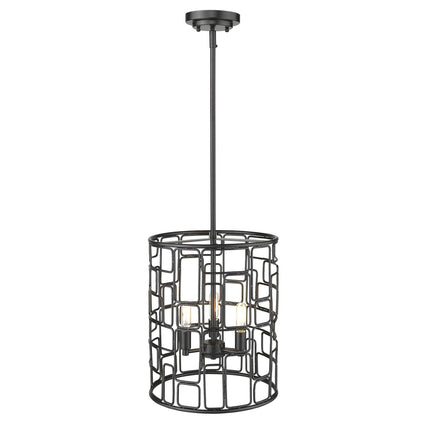 Amoret 3-Light Matte Black Convertible Pendant Home Decor > Lighting > Ceiling Lights > Pendant Lights TriadCommerceInc