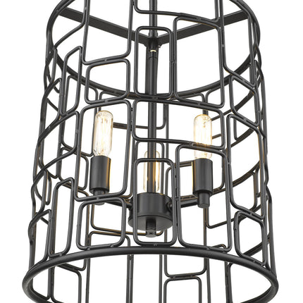 Amoret 3-Light Matte Black Convertible Pendant Home Decor > Lighting > Ceiling Lights > Pendant Lights TriadCommerceInc