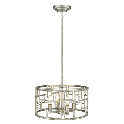 Amoret 4-Light Antique Silver Convertible Pendant Light Fixture Home Decor > Lighting > Ceiling Lights > Pendant Lights TriadCommerceInc