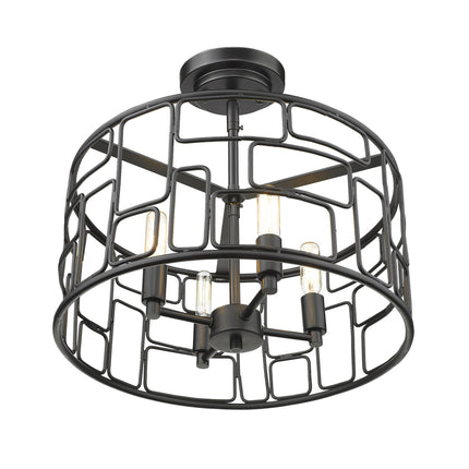 Amoret 4-Light Matte Black Convertible Pendant Light Home Decor > Lighting > Ceiling Lights > Pendant Lights TriadCommerceInc