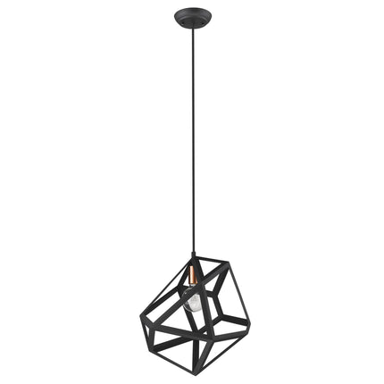 Hedron Matte Black Geometric Pendant Light Home Decor > Lighting > Ceiling Lights > Pendant Lights TriadCommerceInc Default Title