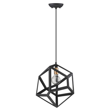 Hedron Matte Black Geometric Pendant Light Home Decor > Lighting > Ceiling Lights > Pendant Lights TriadCommerceInc