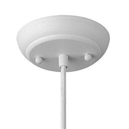 Hedron White Geometric 1-Light Pendant Light Fixture Home Decor > Lighting > Ceiling Lights > Pendant Lights TriadCommerceInc