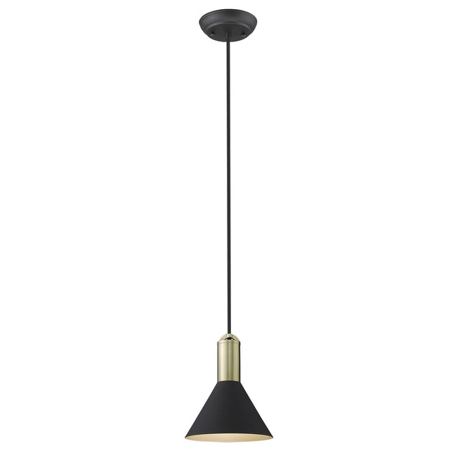 Matte Black and Gold Conical Pendant Hanging Light Home Decor > Lighting > Ceiling Lights > Pendant Lights TriadCommerceInc
