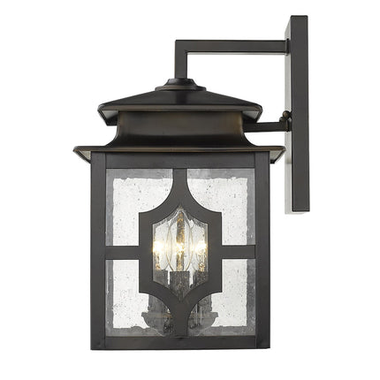 Calvert 3-Light Oil Rubbed Bronze Wall Sconce with Seedy Glass Home Decor > Lighting > Wall Lighting > Wall Sconces TriadCommerceInc