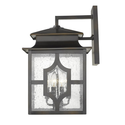Calvert 4-Light Oil Rubbed Bronze Wall Sconce with Seedy Glass Home Decor > Lighting > Wall Lighting > Wall Sconces TriadCommerceInc