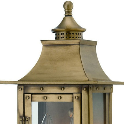St Charles 2-Light Aged Brass Colonial Wall Sconce Home Decor > Lighting > Wall Lighting > Wall Sconces TriadCommerceInc