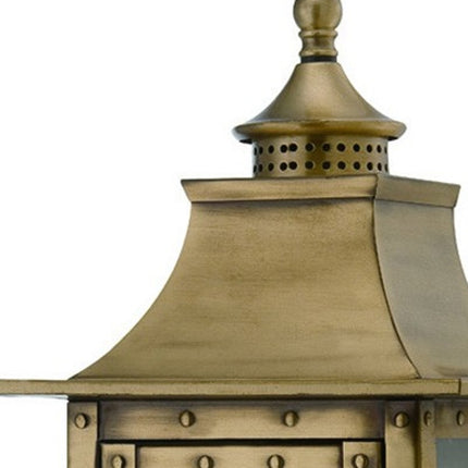 St Charles 2-Light Aged Brass Colonial Wall Sconce Home Decor > Lighting > Wall Lighting > Wall Sconces TriadCommerceInc