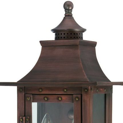 St Charles 2-Light Copper Patina Colonial Wall Light Home Decor > Lighting > Wall Lighting > Wall Sconces TriadCommerceInc