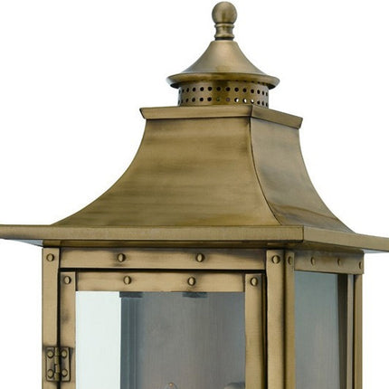 St. Charles 2-Light Aged Brass Wall Light Home Decor > Lighting > Wall Lighting > Wall Sconces TriadCommerceInc