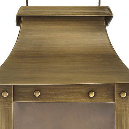 Manchester 1-Light Aged Brass Pocket Wall Lantern Light Home Decor > Lighting > Wall Lighting > Wall Sconces TriadCommerceInc