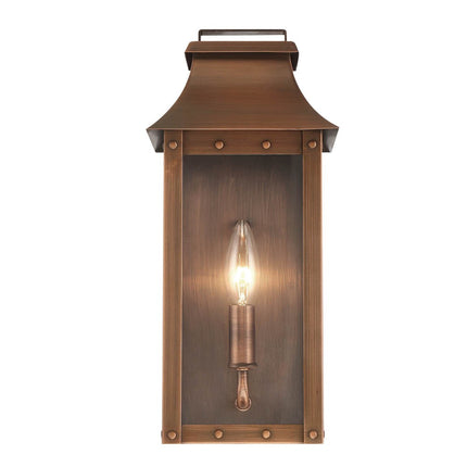 Manchester Copper Patina 1-Light Pocket Wall Lantern Home Decor > Lighting > Wall Lighting > Wall Sconces TriadCommerceInc