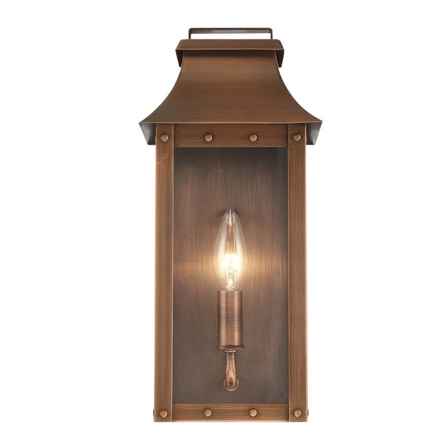 Manchester Copper Patina 1-Light Pocket Wall Lantern Home Decor > Lighting > Wall Lighting > Wall Sconces TriadCommerceInc