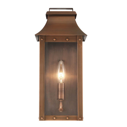Manchester Copper Patina 1-Light Pocket Wall Lantern Home Decor > Lighting > Wall Lighting > Wall Sconces TriadCommerceInc