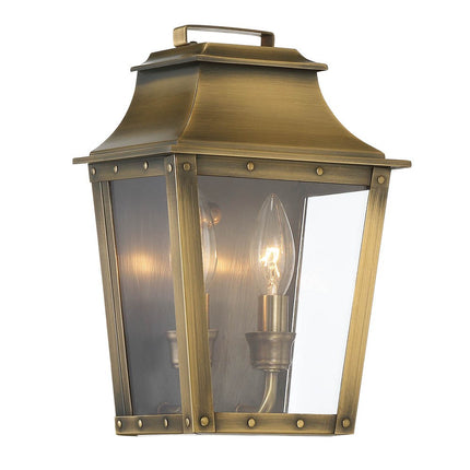 Coventry 2-Light Aged Brass Pocket Wall Light Home Decor > Lighting > Wall Lighting > Wall Sconces TriadCommerceInc