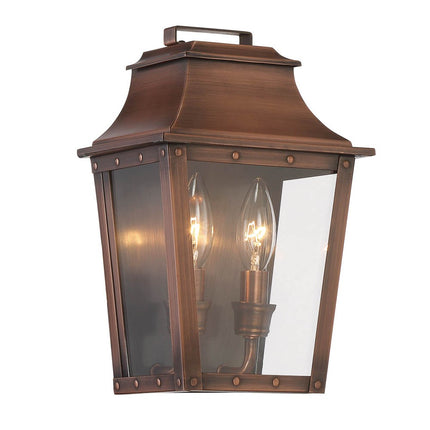 Coventry 2-Light Copper Patina Pocket Wall Light Home Decor > Lighting > Wall Lighting > Wall Sconces TriadCommerceInc