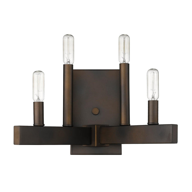 Four Light Bronze Metal Vintage Wall Sconce Home Decor > Lighting > Wall Lighting > Wall Sconces TriadCommerceInc