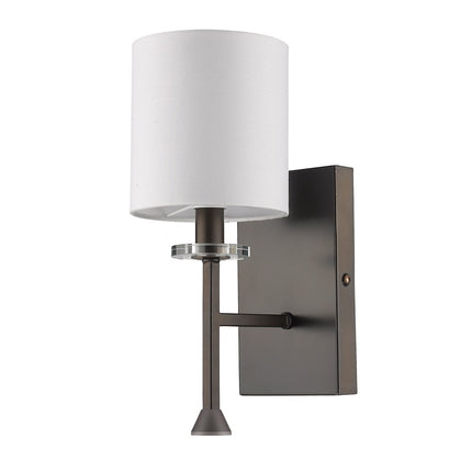 Minimalist Bronze Wall Sconce with Fabric Shade for Modern Lighting Home Decor > Lighting > Wall Lighting > Wall Sconces TriadCommerceInc