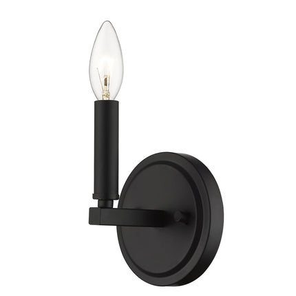 Matte Black One Light Minimalist Wall Sconce Home Decor > Lighting > Wall Lighting > Wall Sconces TriadCommerceInc
