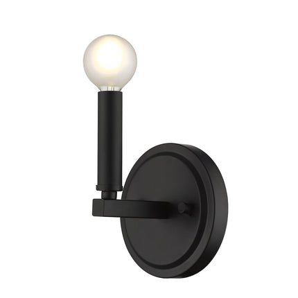 Matte Black One Light Minimalist Wall Sconce Home Decor > Lighting > Wall Lighting > Wall Sconces TriadCommerceInc
