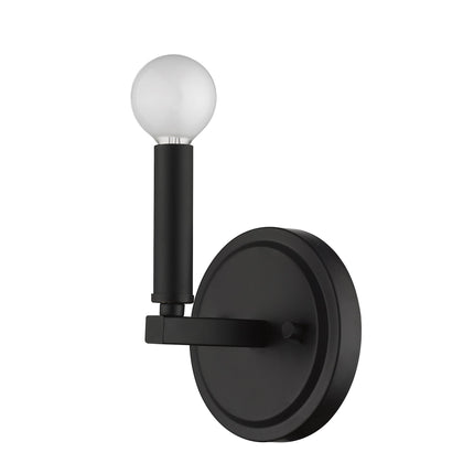 Matte Black One Light Minimalist Wall Sconce Home Decor > Lighting > Wall Lighting > Wall Sconces TriadCommerceInc