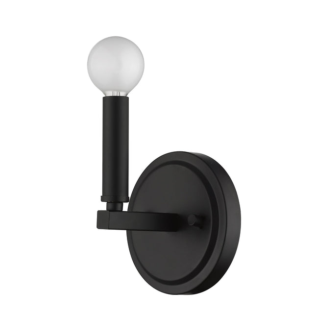 Matte Black One Light Minimalist Wall Sconce Home Decor > Lighting > Wall Lighting > Wall Sconces TriadCommerceInc