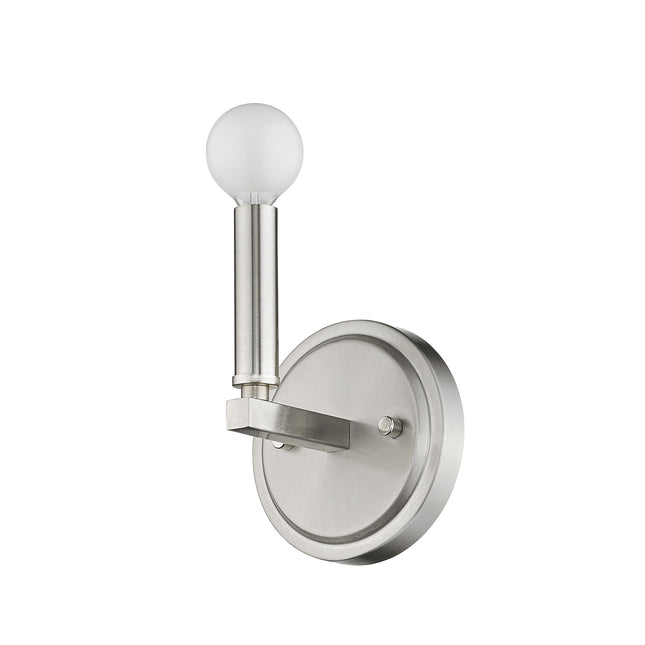 One Light Silver Wall Sconce Home Decor > Lighting > Wall Lighting > Wall Sconces TriadCommerceInc