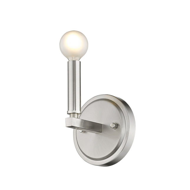 One Light Silver Wall Sconce Home Decor > Lighting > Wall Lighting > Wall Sconces TriadCommerceInc