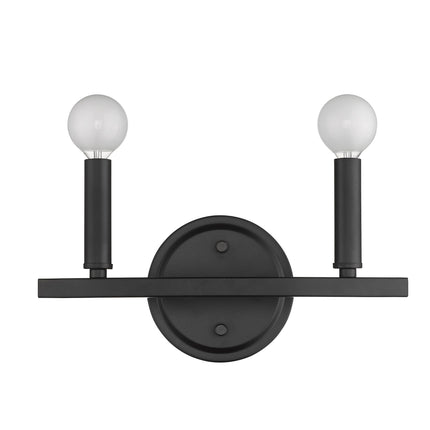Two Light Matte Black Wall Sconce Home Decor > Lighting > Wall Lighting > Wall Sconces TriadCommerceInc
