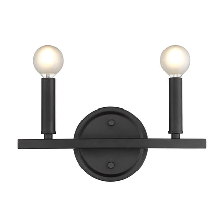 Two Light Matte Black Wall Sconce Home Decor > Lighting > Wall Lighting > Wall Sconces TriadCommerceInc