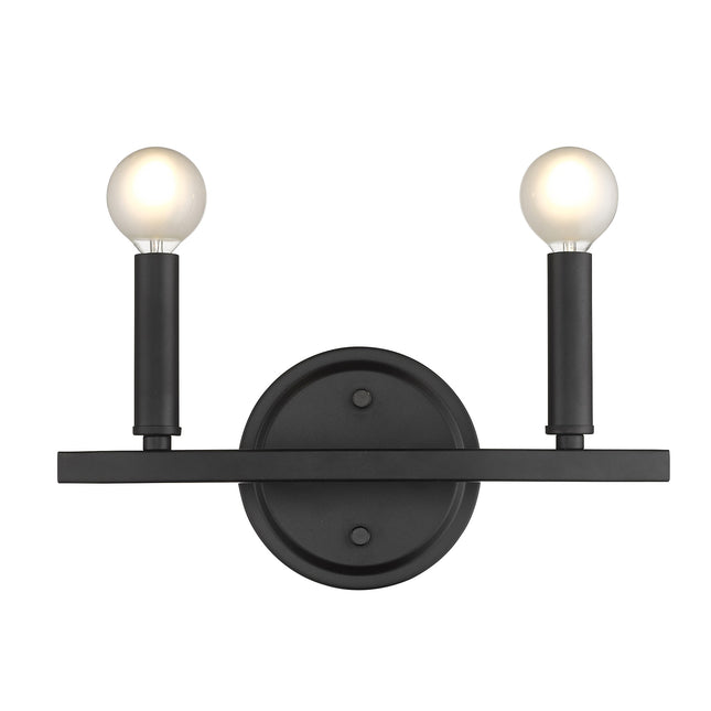 Two Light Matte Black Wall Sconce Home Decor > Lighting > Wall Lighting > Wall Sconces TriadCommerceInc