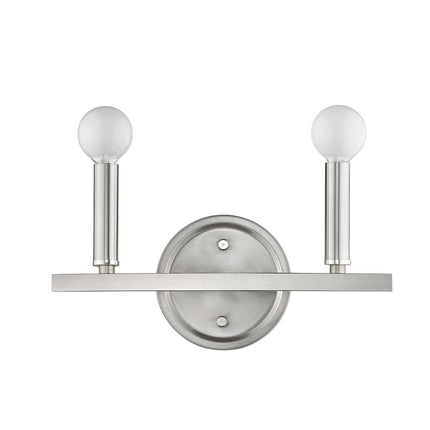Two Light Silver Wall Sconce Minimalist Lighting Fixture Home Decor > Lighting > Wall Lighting > Wall Sconces TriadCommerceInc
