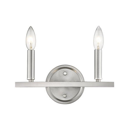 Two Light Silver Wall Sconce Minimalist Lighting Fixture Home Decor > Lighting > Wall Lighting > Wall Sconces TriadCommerceInc