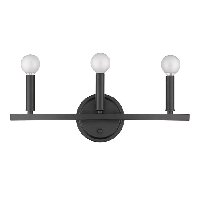Three Light Matte Black Wall Sconce Home Decor > Lighting > Wall Lighting > Wall Sconces TriadCommerceInc