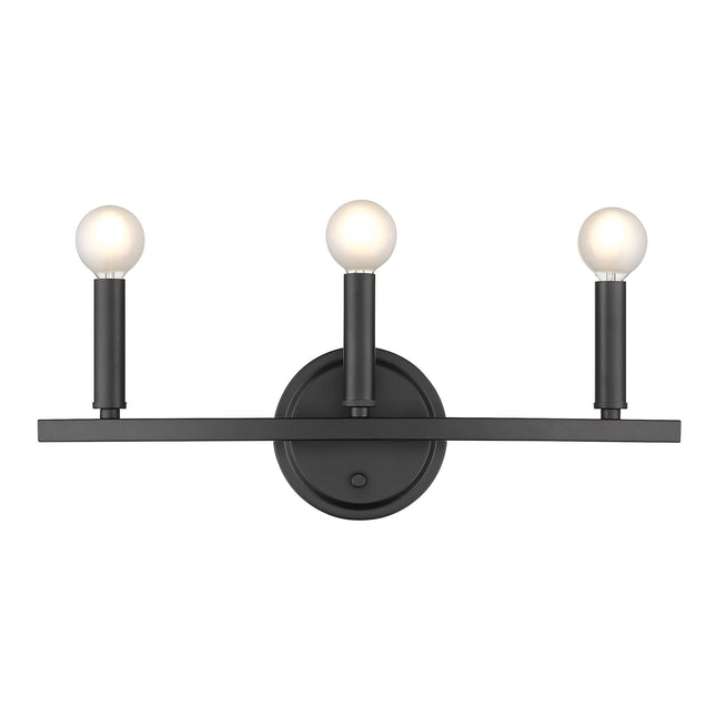 Three Light Matte Black Wall Sconce Home Decor > Lighting > Wall Lighting > Wall Sconces TriadCommerceInc
