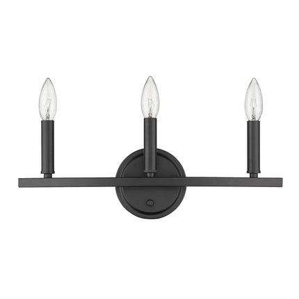 Three Light Matte Black Wall Sconce Home Decor > Lighting > Wall Lighting > Wall Sconces TriadCommerceInc