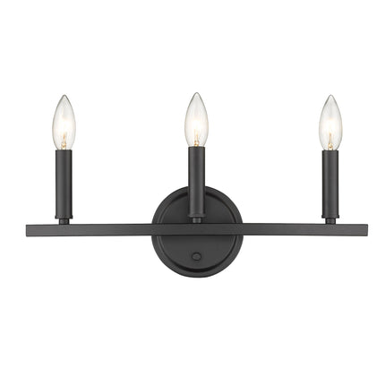 Three Light Matte Black Wall Sconce Home Decor > Lighting > Wall Lighting > Wall Sconces TriadCommerceInc