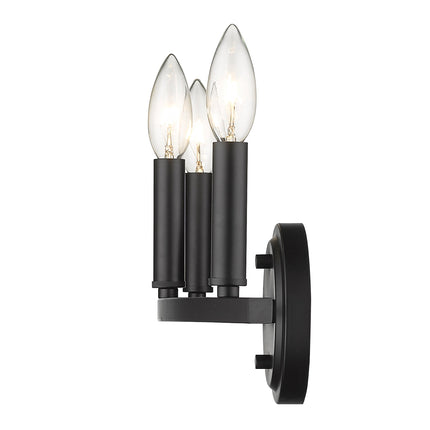 Three Light Matte Black Wall Sconce Home Decor > Lighting > Wall Lighting > Wall Sconces TriadCommerceInc