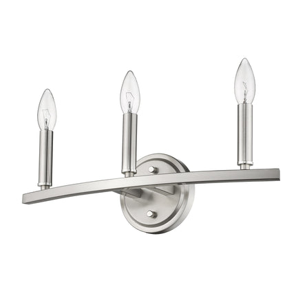 Three Light Silver Wall Sconce Minimalist Modern Lighting Fixture Home Decor > Lighting > Wall Lighting > Wall Sconces TriadCommerceInc