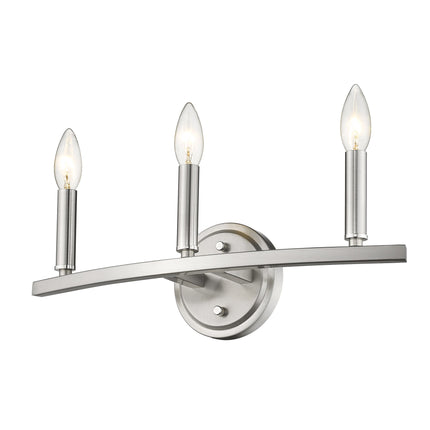 Three Light Silver Wall Sconce Minimalist Modern Lighting Fixture Home Decor > Lighting > Wall Lighting > Wall Sconces TriadCommerceInc