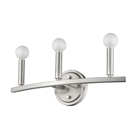 Three Light Silver Wall Sconce Minimalist Modern Lighting Fixture Home Decor > Lighting > Wall Lighting > Wall Sconces TriadCommerceInc