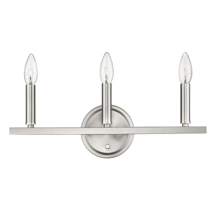 Three Light Silver Wall Sconce Minimalist Modern Lighting Fixture Home Decor > Lighting > Wall Lighting > Wall Sconces TriadCommerceInc
