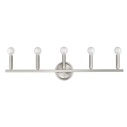 Sawyer 5-Light Satin Nickel Vanity Light Fixture Home Decor > Lighting > Wall Lighting > Wall Sconces TriadCommerceInc