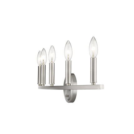 Sawyer 5-Light Satin Nickel Vanity Light Fixture Home Decor > Lighting > Wall Lighting > Wall Sconces TriadCommerceInc