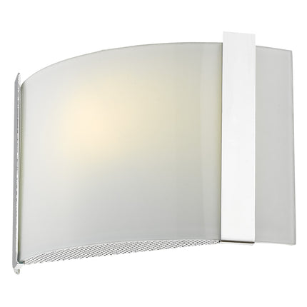 Polished Chrome Wall Sconce with Frosted Glass Shade Home Decor > Lighting > Wall Lighting > Wall Sconces TriadCommerceInc