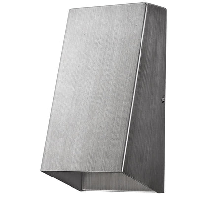 Brushed Silver Geometric Wall Sconce Home Decor > Lighting > Wall Lighting > Wall Sconces TriadCommerceInc