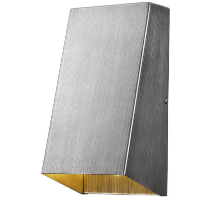 Brushed Silver Geometric Wall Sconce Home Decor > Lighting > Wall Lighting > Wall Sconces TriadCommerceInc