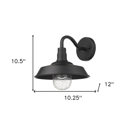 Matte Black Shallow Plate Shape Wall Light outdoor wall lighting TriadCommerceInc Default Title  