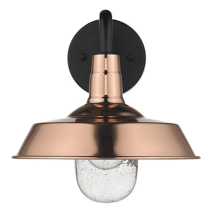 Shiny Copper Shallow Plate Shape Wall Light Home Decor > Lighting > Wall Lighting > Wall Sconces TriadCommerceInc